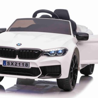 COCHE BMW M5 24V para niños blanco, motores dobles 24V, eva,  INDA57-LI-SX2118wt